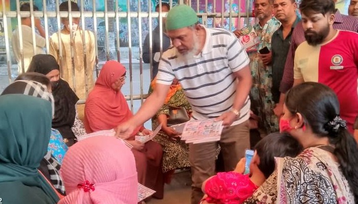 কালীর বাজারে মাসুদুজ্জামানের পক্ষে গণসংযোগ