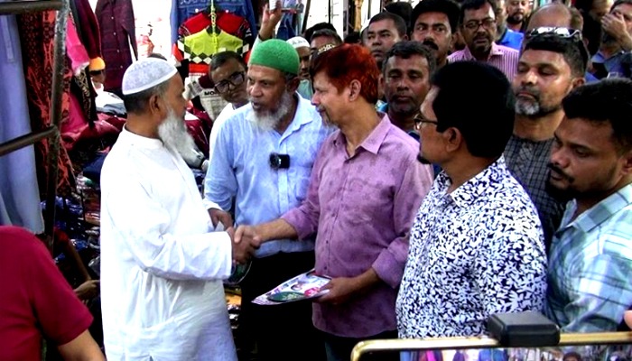 নগরীতে মাসুদুজ্জামানের পক্ষে ভোট চাইলেন বিএনপি নেতারা