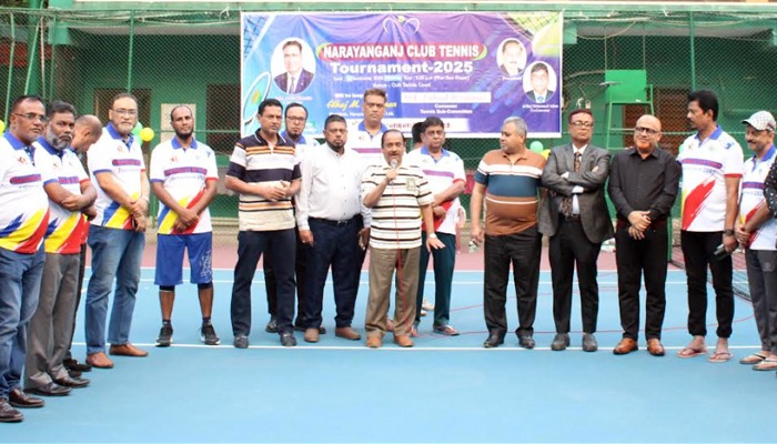 আনন্দ-উচ্ছ্বাসে নারায়ণগঞ্জ ক্লাবে টেনিস টুর্নামেন্ট শুরু